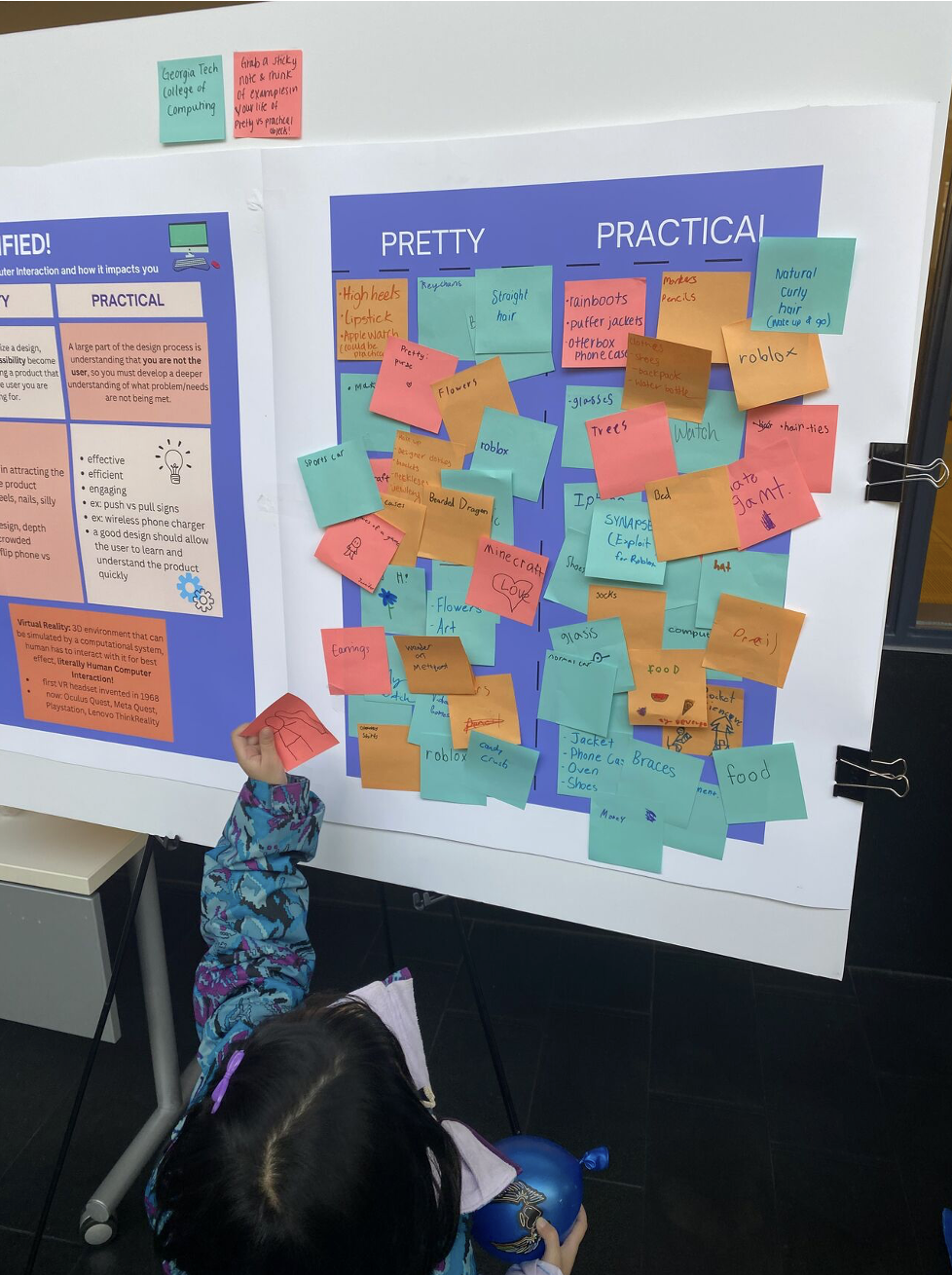 Example of how Elizabeth's work collects info from users.